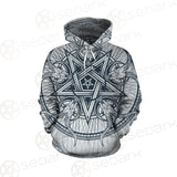 Goat Skulls And Star Rays SDN-1015 Hoodie Allover