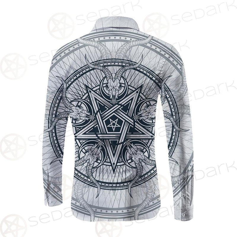 Goat Skulls And Star Rays SDN-1015 Long Sleeve Shirt