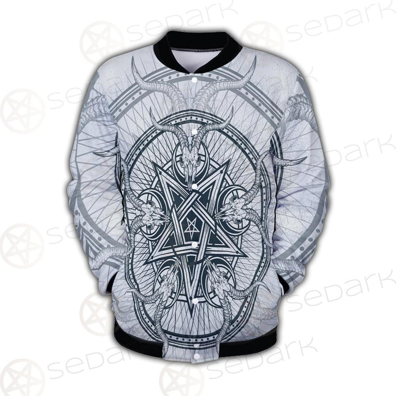 Goat Skulls And Star Rays SDN-1015 Button Jacket