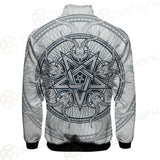 Goat Skulls And Star Rays SDN-1015 Stand-up Collar Jacket