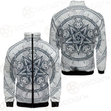 Goat Skulls And Star Rays SDN-1015 Stand-up Collar Jacket