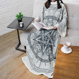 Goat Skulls And Star Rays SDN-1015 Sleeved Blanket