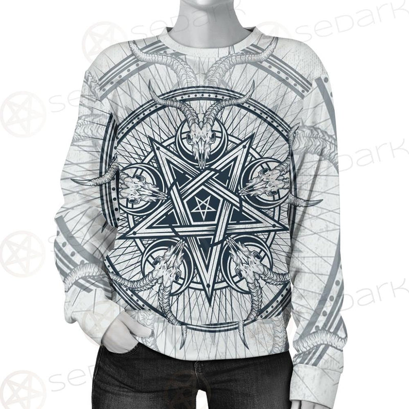 Goat Skulls And Star Rays SDN-1015 Unisex Sweatshirt