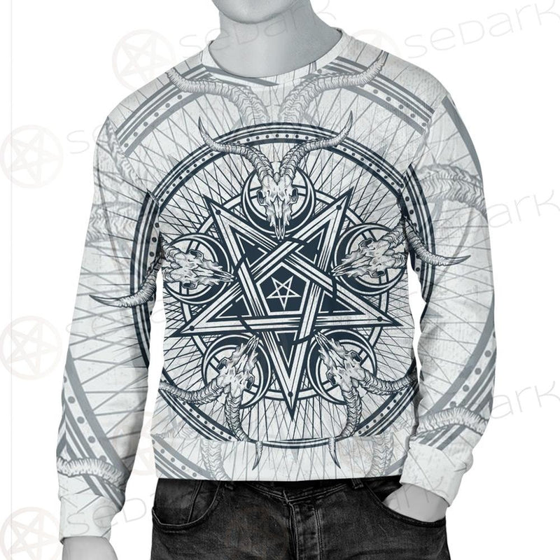 Goat Skulls And Star Rays SDN-1015 Unisex Sweatshirt