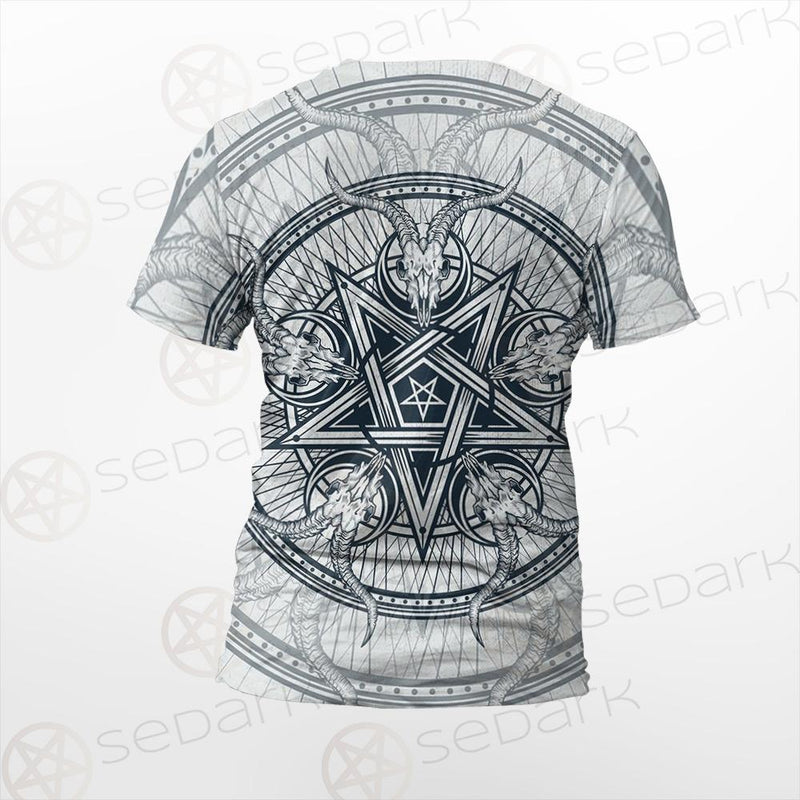 Goat Skulls And Star Rays SDN-1015 Unisex T-shirt