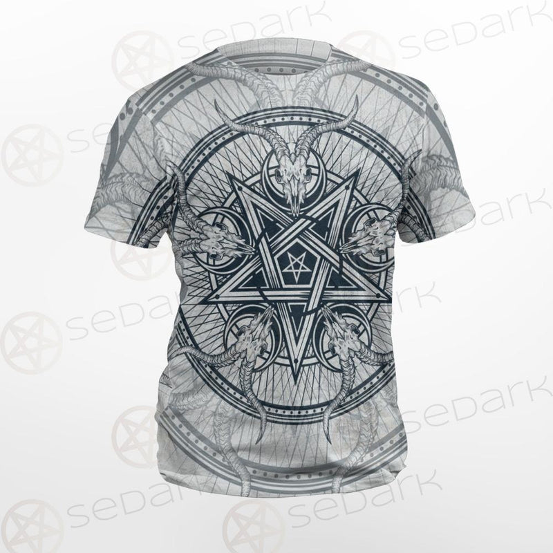 Goat Skulls And Star Rays SDN-1015 Unisex T-shirt