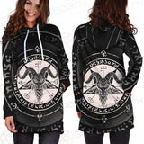 Horned Goat And Pentagram SDN-1016 Hoodie Dress