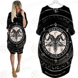 Horned Goat And Pentagram SDN-1016 Batwing Pocket Dress