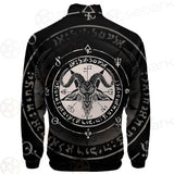 Horned Goat And Pentagram SDN-1016 Stand-up Collar Jacket