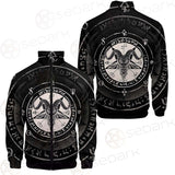 Horned Goat And Pentagram SDN-1016 Stand-up Collar Jacket