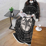 Horned Goat And Pentagram SDN-1016 Sleeved Blanket