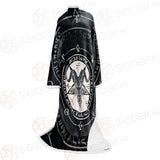 Horned Goat And Pentagram SDN-1016 Sleeved Blanket