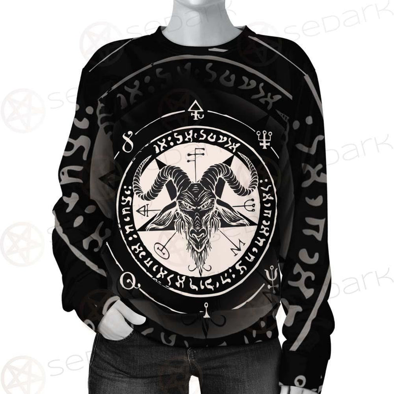 Horned Goat And Pentagram SDN-1016 Unisex Sweatshirt