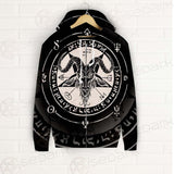 Horned Goat And Pentagram SDN-1016 Zip-up Hoodies