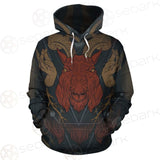 Head Satan Goat Occult SDN-1017 Hoodie Allover