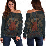 Head Satan Goat Occult SDN-1017 Off Shoulder Sweaters