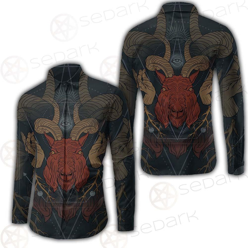 Head Satan Goat Occult SDN-1017 Long Sleeve Shirt