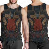 Head Satan Goat Occult SDN-1017 Men Tank-tops