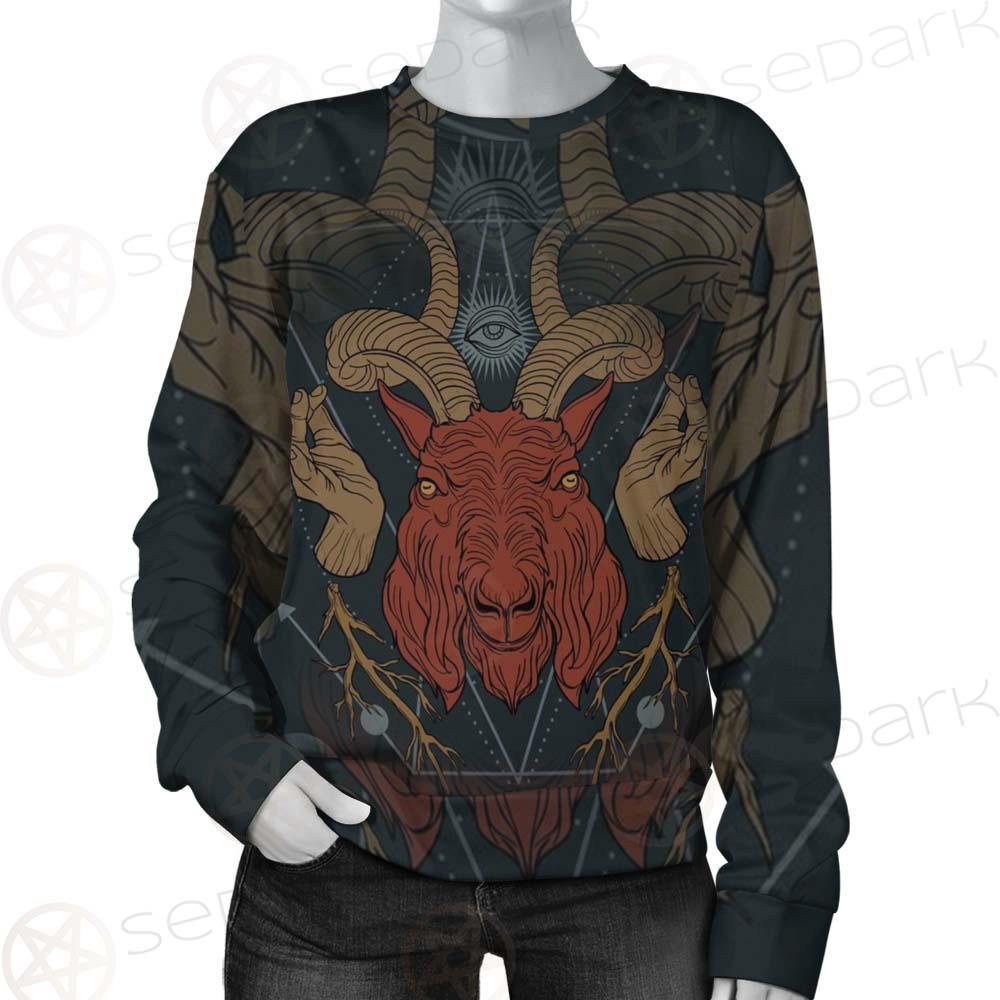 Head Satan Goat Occult SDN-1017 Unisex Sweatshirt