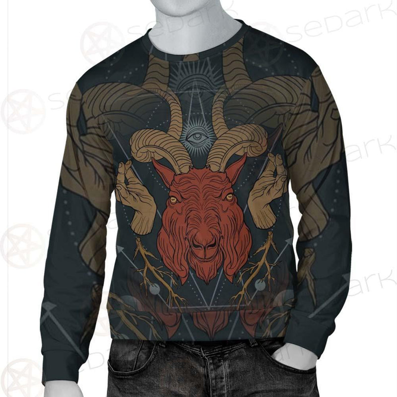 Head Satan Goat Occult SDN-1017 Unisex Sweatshirt