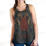 Head Satan Goat Occult SDN-1017 Women Tank Top