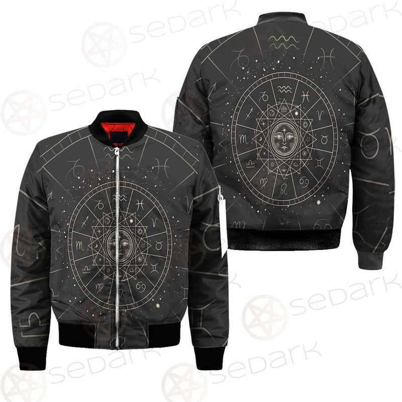 Vector Illustration Set Of Moon Phases SDN-1018 Bomber Jacket