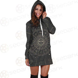 Vector Illustration Set Of Moon Phases SDN-1018 Hoodie Dress