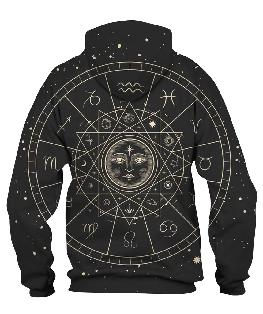 Vector Illustration Set Of Moon Phases Hoodie