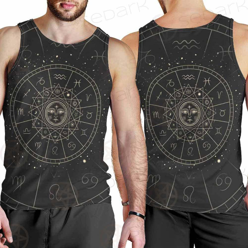 Vector Illustration Set Of Moon Phases SDN-1018 Men Tank-tops