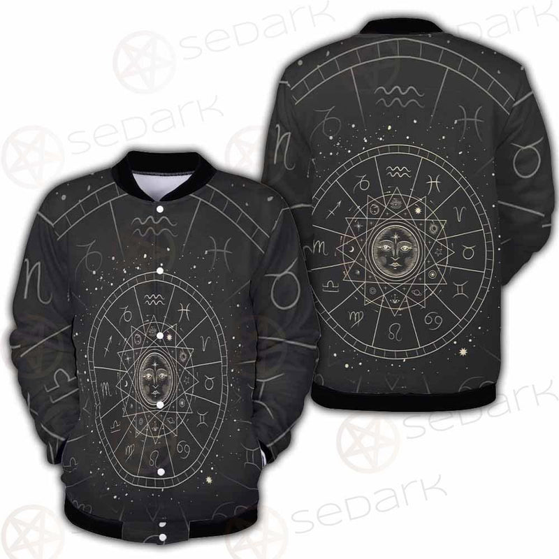 Vector Illustration Set Of Moon Phases SDN-1018 Button Jacket
