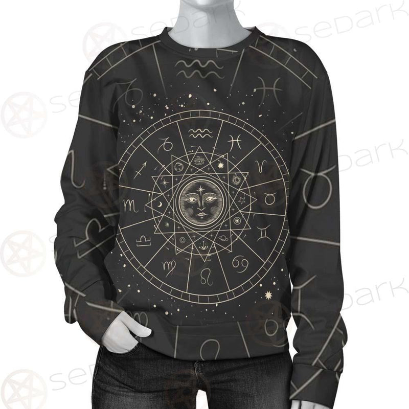 Vector Illustration Set Of Moon Phases SDN-1018 Unisex Sweatshirt