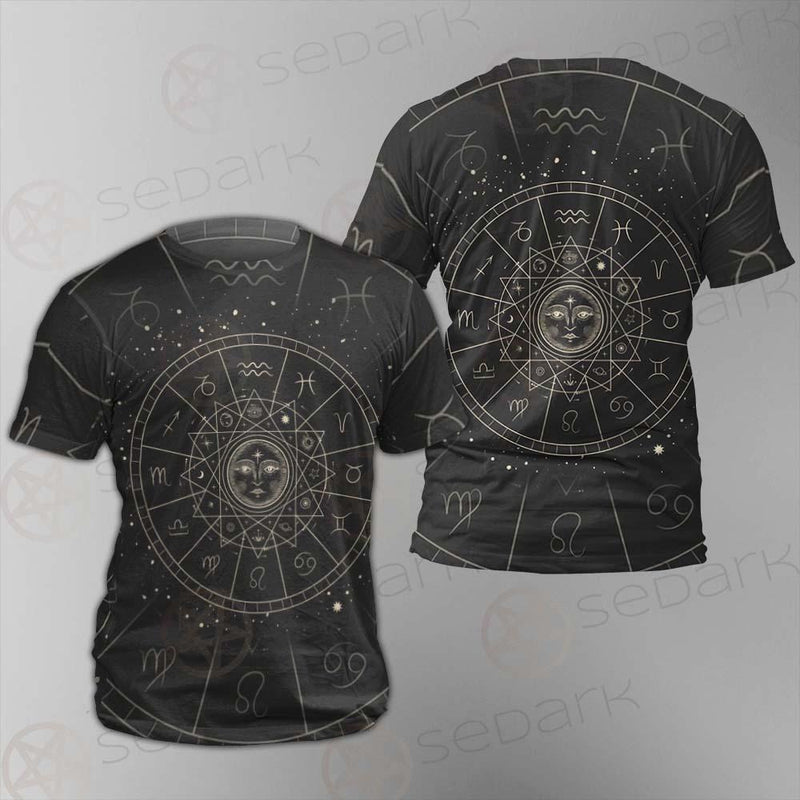 Vector Illustration Set Of Moon Phases SDN-1018 Unisex T-shirt