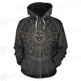 Vector Illustration Set Of Moon Phases SDN-1018 Zip-up Hoodies