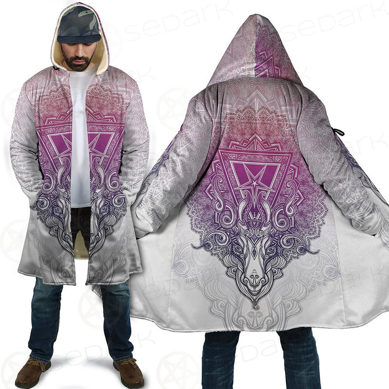 Pentagram Sign Head Of Demon Baphomet Cloak with bag
