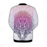 Pentagram Sign Head Of Demon Baphomet Button Jacket