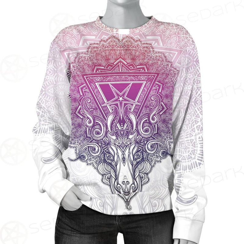 Pentagram Sign Head Of Demon Baphomet Unisex Sweatshirt