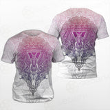 Pentagram Sign Head Of Demon Baphomet Unisex T-shirt