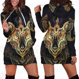 Satanic Goat Head SDN-1020 Hoodie Dress