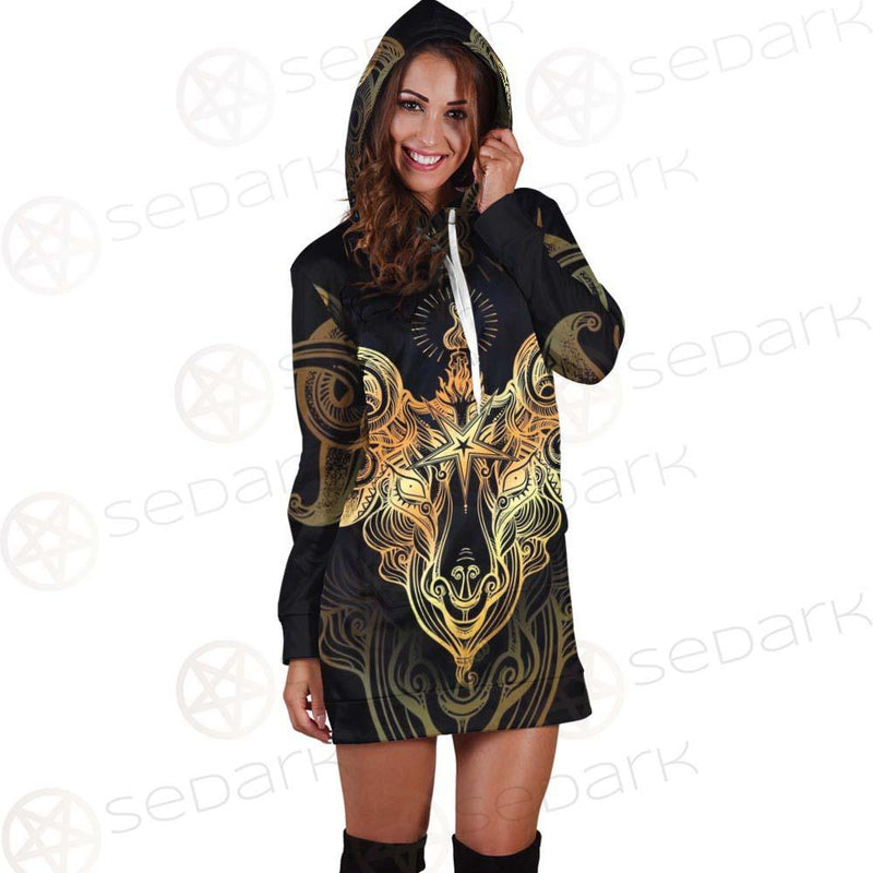Satanic Goat Head SDN-1020 Hoodie Dress