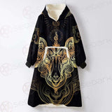 Satanic Goat Head SDN-1020 Oversized Sherpa Blanket Hoodie