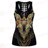 Satanic Goat Head SDN-1020 Hollow Out Tank Top