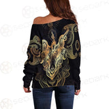 Satanic Goat Head SDN-1020 Off Shoulder Sweaters