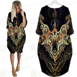 Satanic Goat Head SDN-1020 Batwing Pocket Dress
