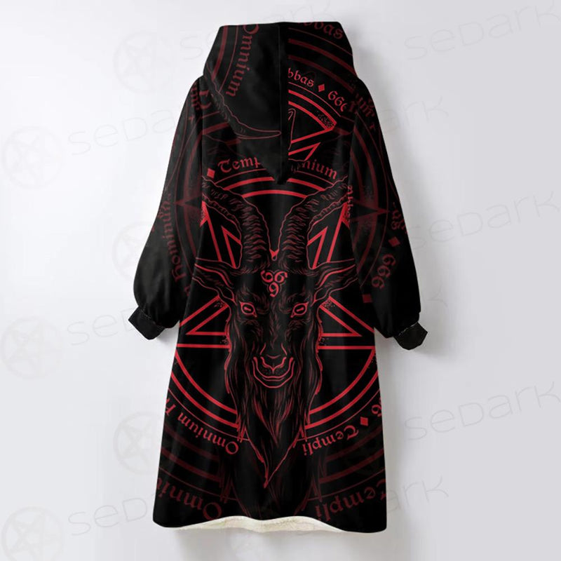 LATIN INSCRIPTION TRANSLATION Oversized Sherpa Blanket Hoodie