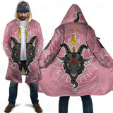 Baphomet Head In Pink Circle  Cloak no bag