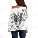 Vector Illustration Isolated SDN-1023 Off Shoulder Sweaters