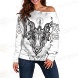 Vector Illustration Isolated SDN-1023 Off Shoulder Sweaters