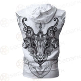 Vector Illustration Isolated SDN-1023 Zip Sleeveless Hoodie