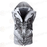 Vector Illustration Isolated SDN-1023 Zip Sleeveless Hoodie