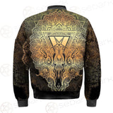 Pentagram Sign Head Of Demon Baphomet SDN-1024 Bomber Jacket